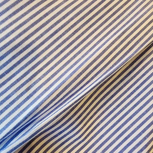 Club Room Men's Shirt Blue Pencil Stripe/ 17 1/2 34-35/ NWT - Picture 14 of 15